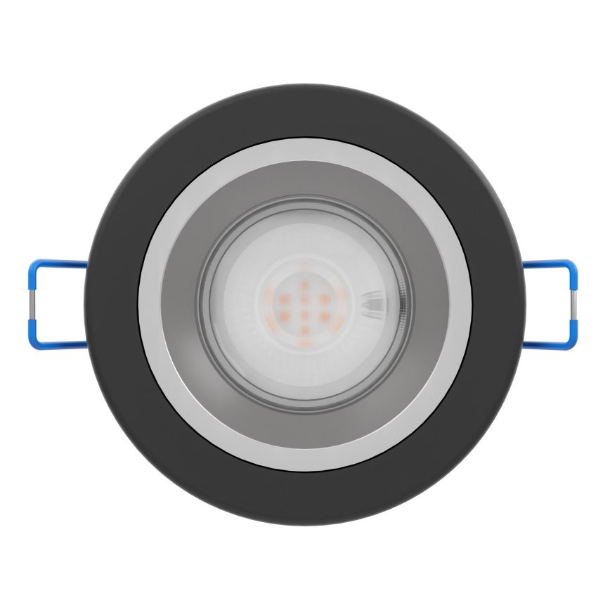 Eglo - LED stropno vgradno svetilo za kopalnico z možnostjo zatemnitve LED/4,8W/230V 2700/4000/6500K IP44 črna