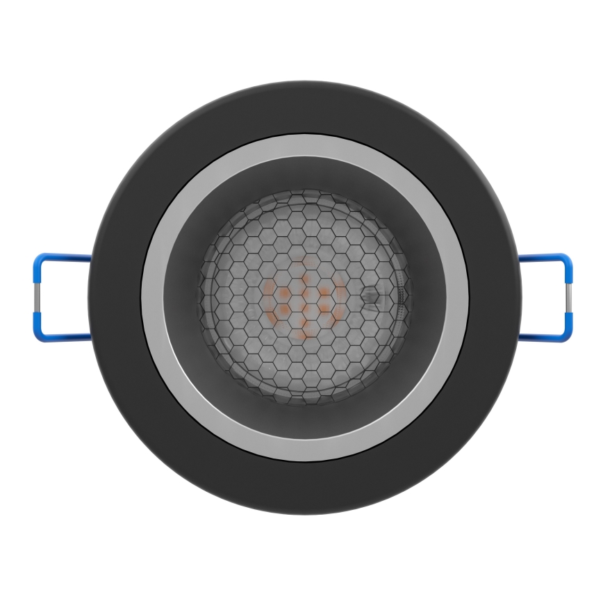 Eglo - LED RGBW zatemnjiva vgradna stropna svetilka za kopalnico LED/4,8W/230V 2700-6500K IP44 črna