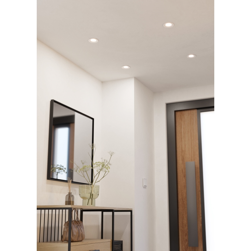 Eglo - LED zatemnljivo vgradno stropno svetilo LED/6,4W/230V premer 8,8 cm belo