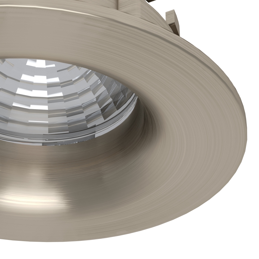 Eglo - Komplet 3x zatemnjevalnih vgradnih stropnih LED svetilk LED/6,4W/230V premer 8,8 cm mat krom