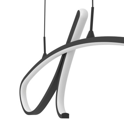 Eglo - LED viseči lestenec na kablu LED/20W/230V 2700/4000/6500K črn