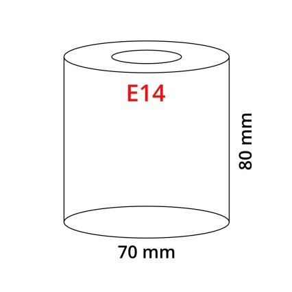 EGLO 90255 - Steklo MY CHOICE E14 premer 7 cm rjavo