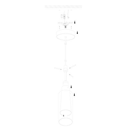 Eglo - Lestenec obesni 1 x E27/60W dimni