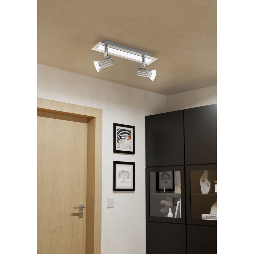 Eglo - Stenska stropna svetilka 2xGU10/LED/3W