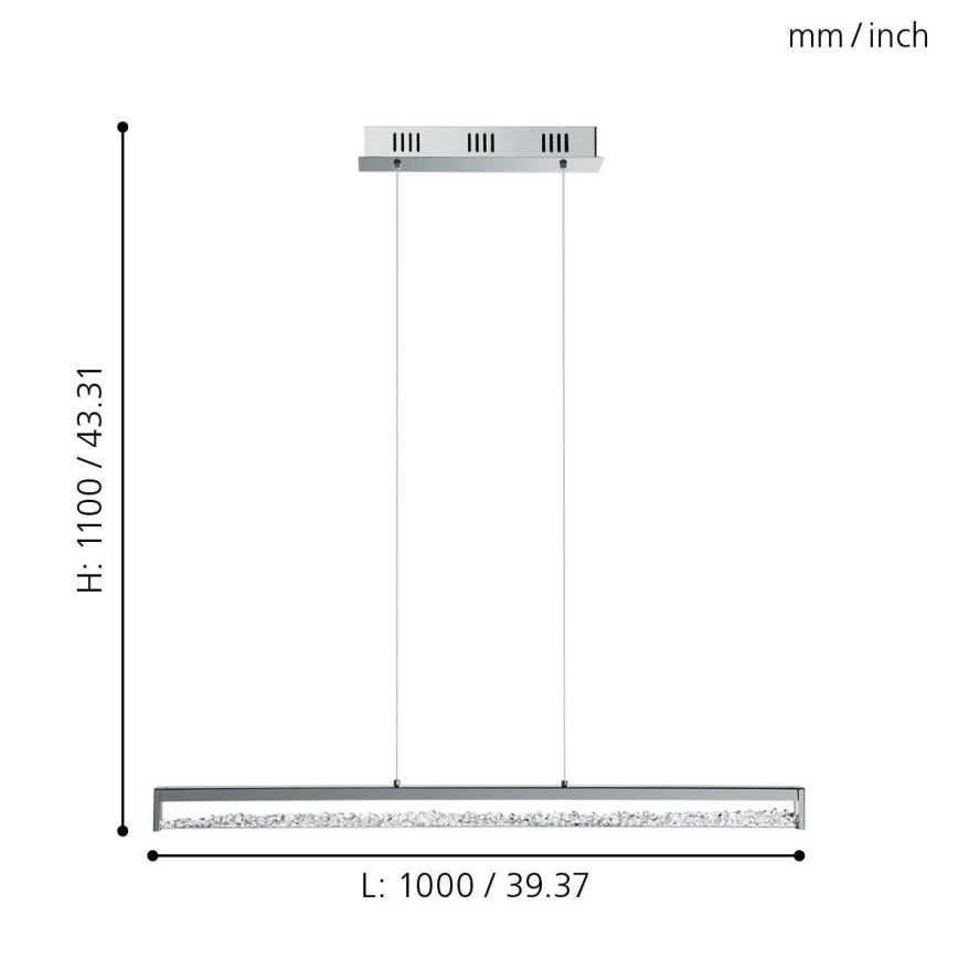 Eglo - LED Lestenec na vrvici 6xLED/6W/230V