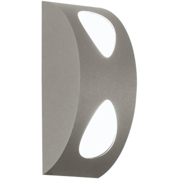 EGLO 91095 - LED Zunanja svetilka MORINO 2xLED/4,76W srebrna IP44