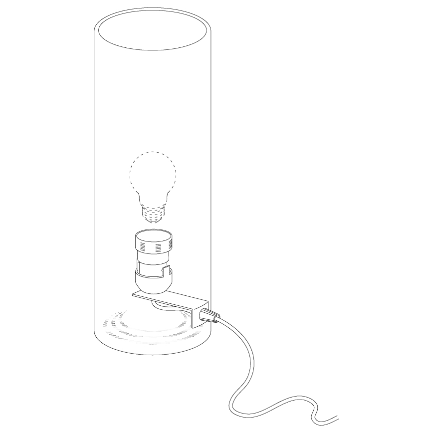 Eglo - Namizna svetilka E27/60W/230V