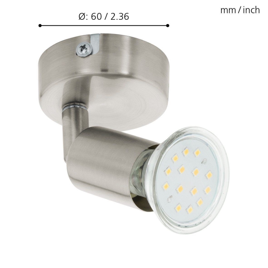 Eglo - LED Stenski reflektor LED 1xGU10/2,8W/230V
