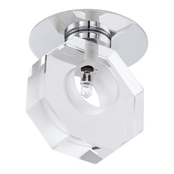 Eglo 92677 - Zatemnitven vgradni reflektor TORTOLI 1xG4/20W/230V