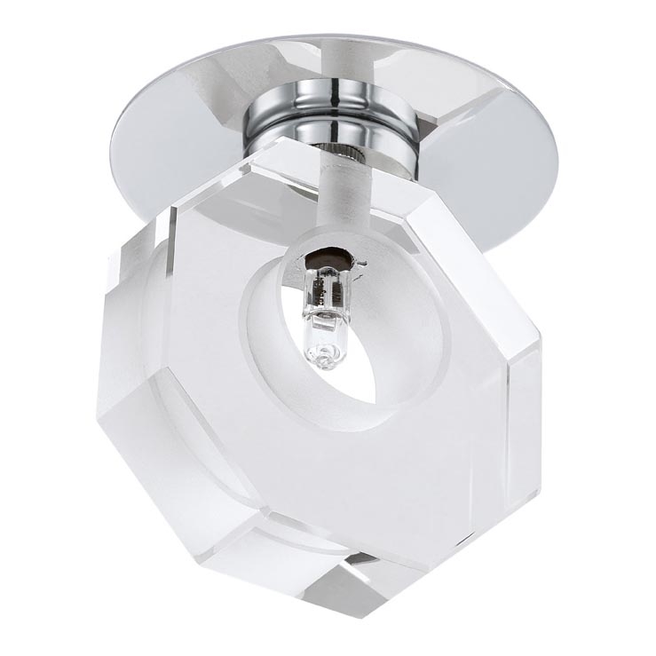 Eglo 92677 - Zatemnitven vgradni reflektor TORTOLI 1xG4/20W/230V