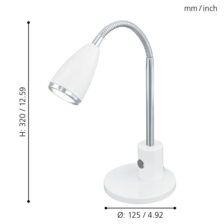 Eglo - Namizna svetilka 1xGU10/3W/230V