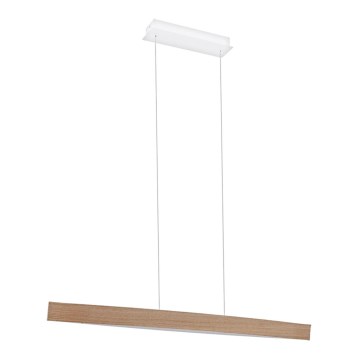 Eglo 93342 - LED viseča svetilka FORNES LED/24W/230V hrast