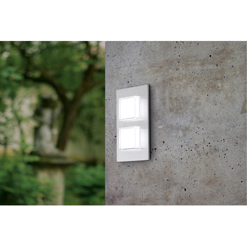 Eglo 93365 - LED Zunanja stenska svetilka PIAS 2xLED/2,5W/230V IP44