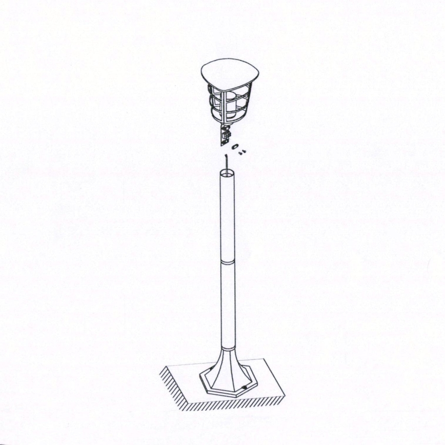 Eglo - LED Zunanja svetilka E27/8,5W/230V IP44