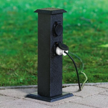 EGLO 93426 - Zunanji vrtni steber z vtičnicami SCHUKO IP44