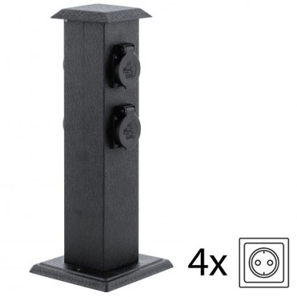 EGLO 93426 - Zunanji vrtni steber z vtičnicami SCHUKO IP44