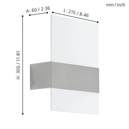 Eglo - LED zunanja razsvetljava 2xLED/2,5W/230V IP44