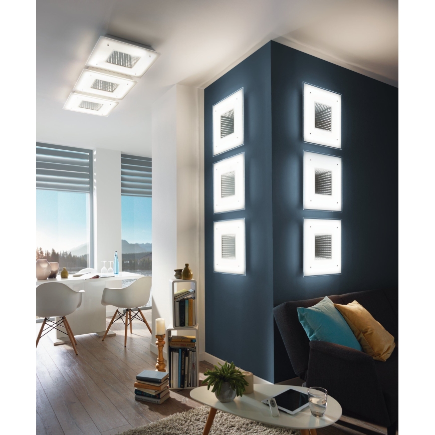 Eglo 93659 - LED Stropna svetilka LICOSA LED/24W + LED/2,6W + Daljinski upravljalnik