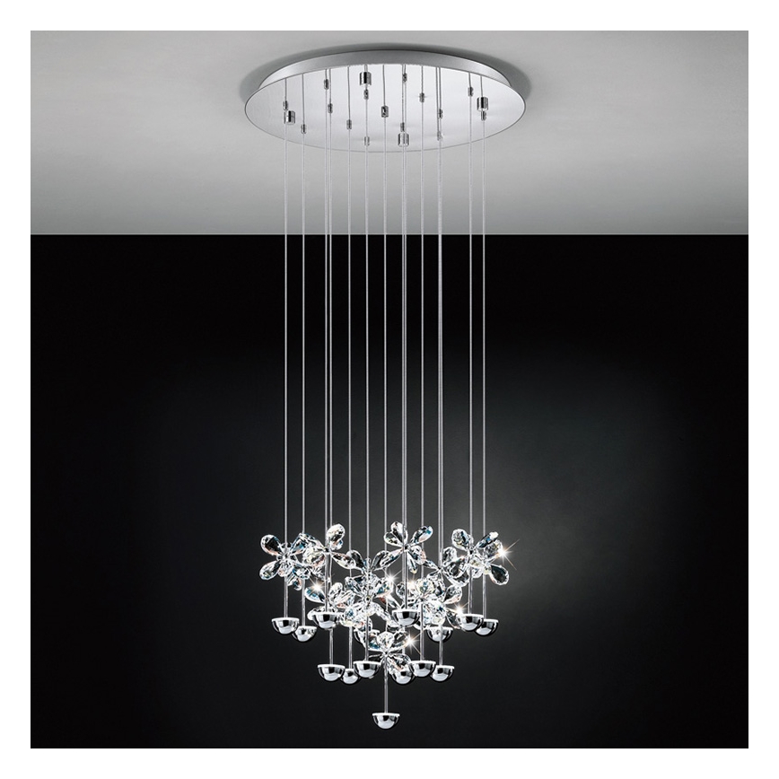 Eglo 93662 - LED Lestenec na vrvici PIANOPOLI 15xLED/2,5W/230V