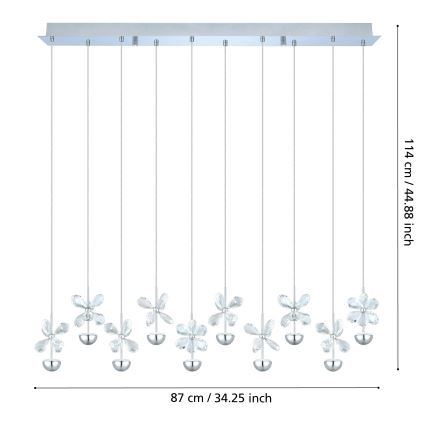 Eglo - LED viseči lestenec na kablu LED/25W/230V