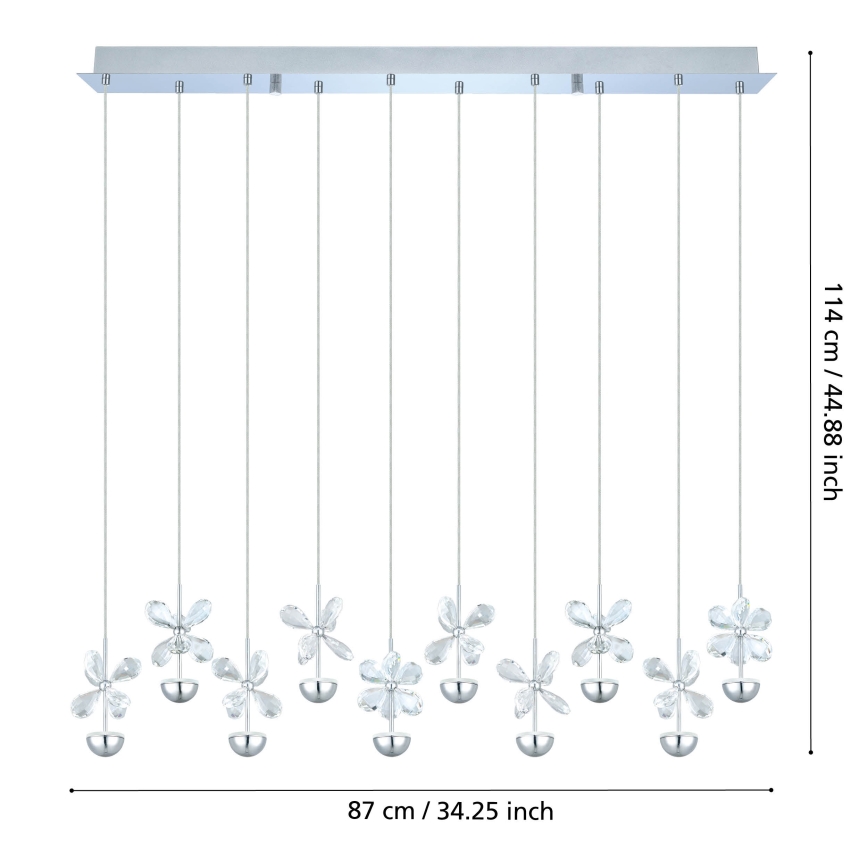Eglo - LED viseči lestenec na kablu LED/25W/230V