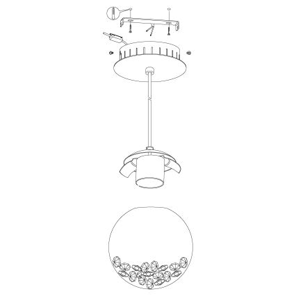 Eglo - LED obesna svetilka 1xLED/5W/230V