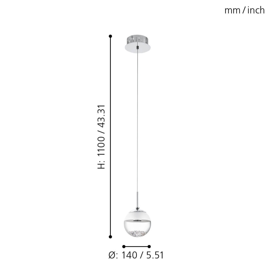 Eglo - LED viseča svetilka LED/5W/230V