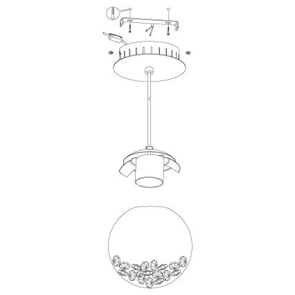 Eglo - LED viseča svetilka LED/5W/230V
