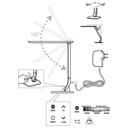 Eglo - LED zatemnitvena svetilka LED/6W/230V