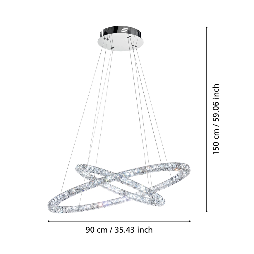 Eglo - LED Lestenec na vrvici LED/56,1W/230V