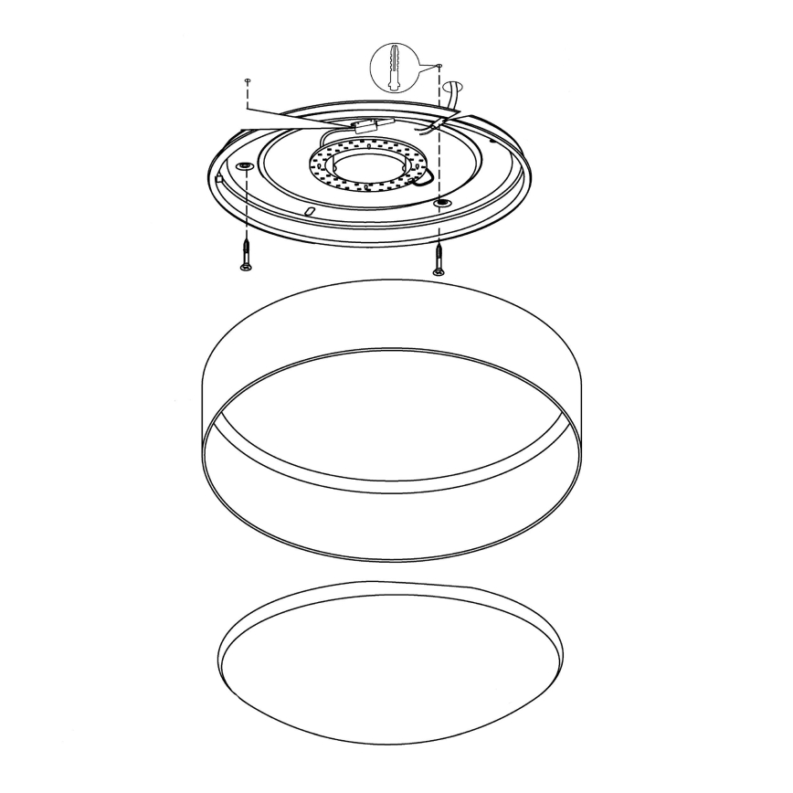 Eglo - LED Stropna svetilka LED/12W/230V