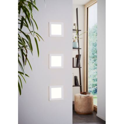 Eglo 94061 - LED vgradna stropna svetilka FUEVA 1 LED/10,95W/230V 17x17 cm