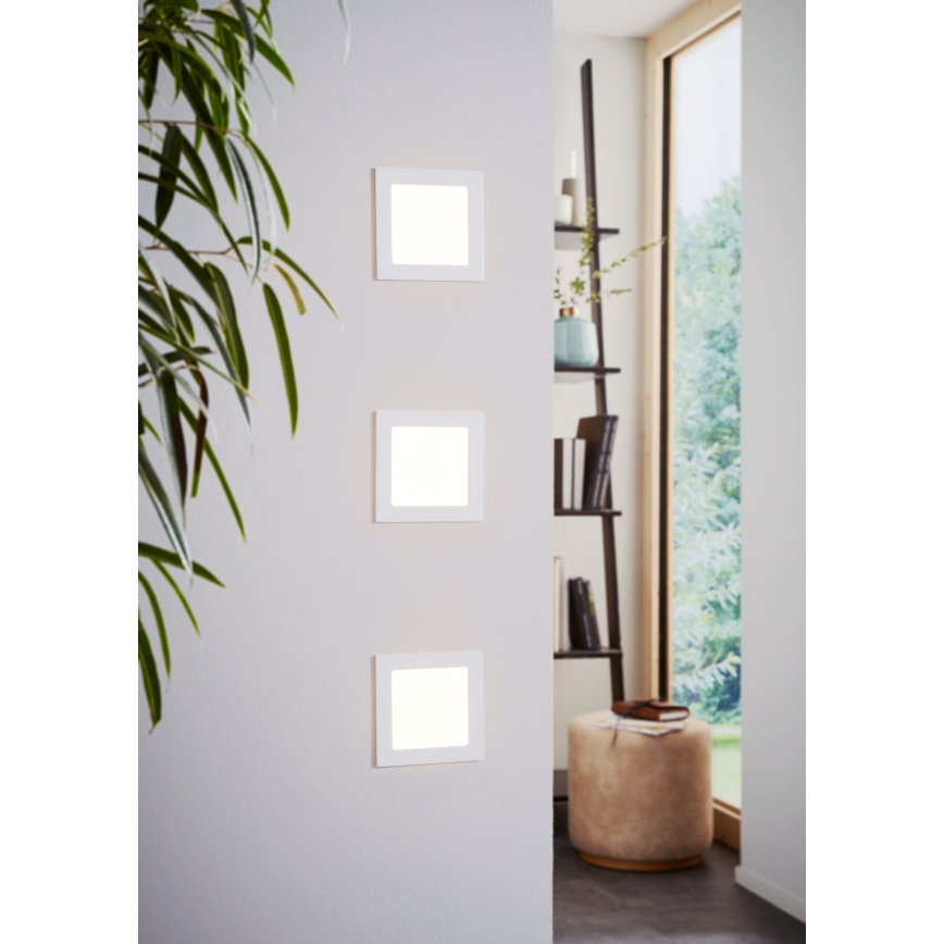 Eglo 94061 - LED vgradna stropna svetilka FUEVA 1 LED/10,95W/230V 17x17 cm