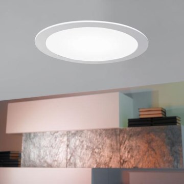 Eglo 94064 - LED zatemnjiva vgradna stropna svetilka FUEVA 1 LED/16,47W/230V premer 22,5 cm