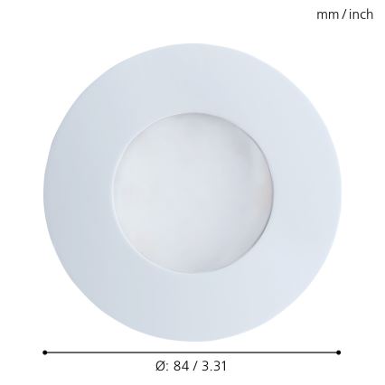Eglo - LED Vgradna kopalniška svetilka 1xGU10/5W/230V IP65