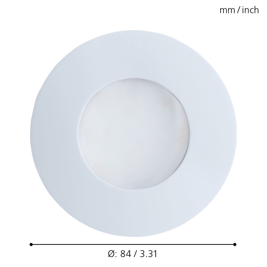 Eglo - LED Vgradna kopalniška svetilka 1xGU10/5W/230V IP65