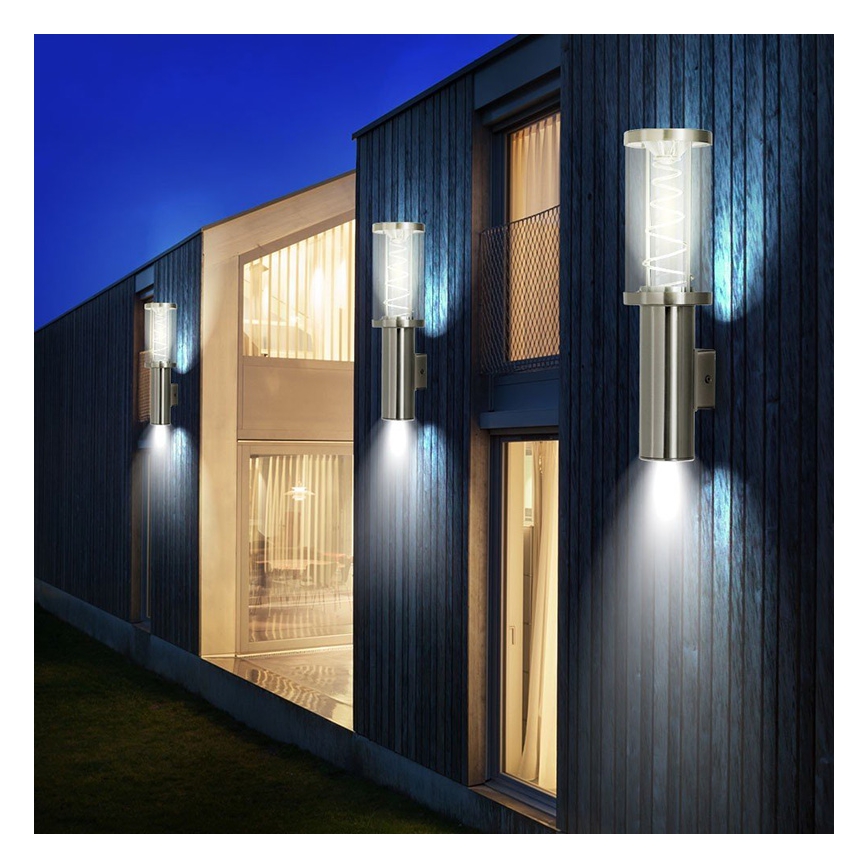 Eglo 94095 - LED zunanja stenska svetilka TRONO 2xGU10/5W/230V IP44