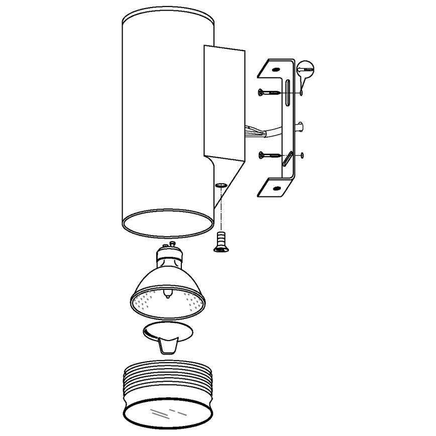 Eglo - LED Zunanja razsvetljava 2xGU10/3W/230V IP44