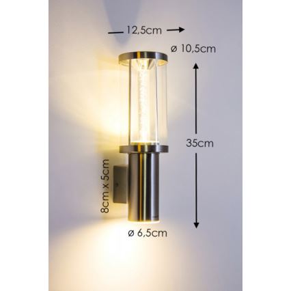 Eglo - LED zunanja razsvetljava 1xGU10/3W + 1xLED/3,7W IP44
