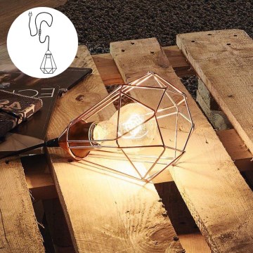 Eglo 94197 - Namizna svetilka z vtičem TARBES 1xE27/60W/230V