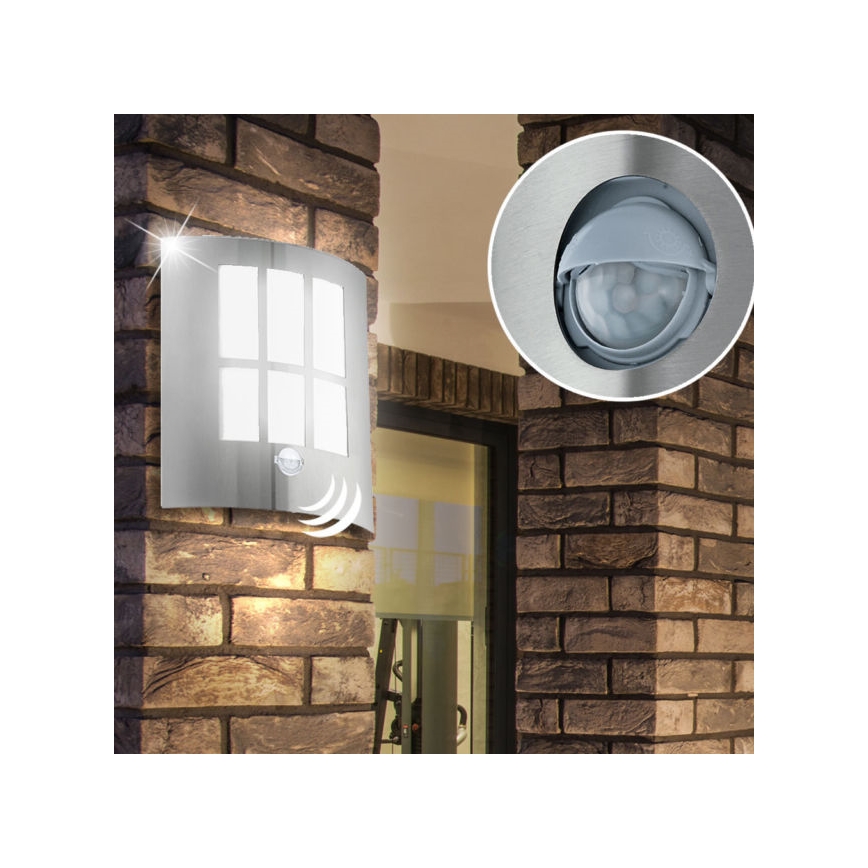 Eglo 94213 - LED zunanja razsvetljava s senzorjem CITY LED 1xLED/3,7W/230V IP44