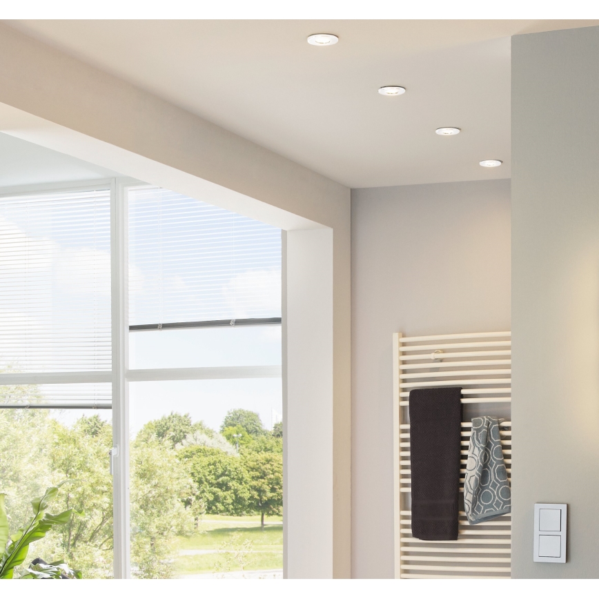 Eglo - KOMPLET 3x LED vgradnih stropnih svetilk PENETO 1xGU10-LED/3W/230V