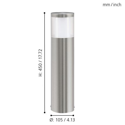 Eglo - LED zunanja svetilka 1xLED/3,7W/230V IP44