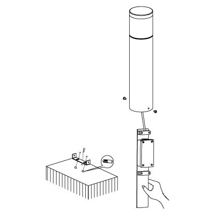 Eglo - LED zunanja svetilka 1xLED/3,7W/230V IP44