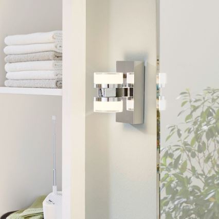 Eglo - LED Kopalniška stenska svetilka 2xLED/4,5W/230V IP44