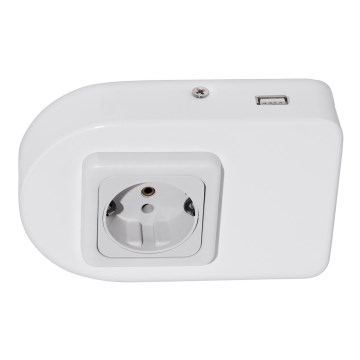 Eglo 94663 - Podelementna vtičnica SCHUKO z USB TAXANO