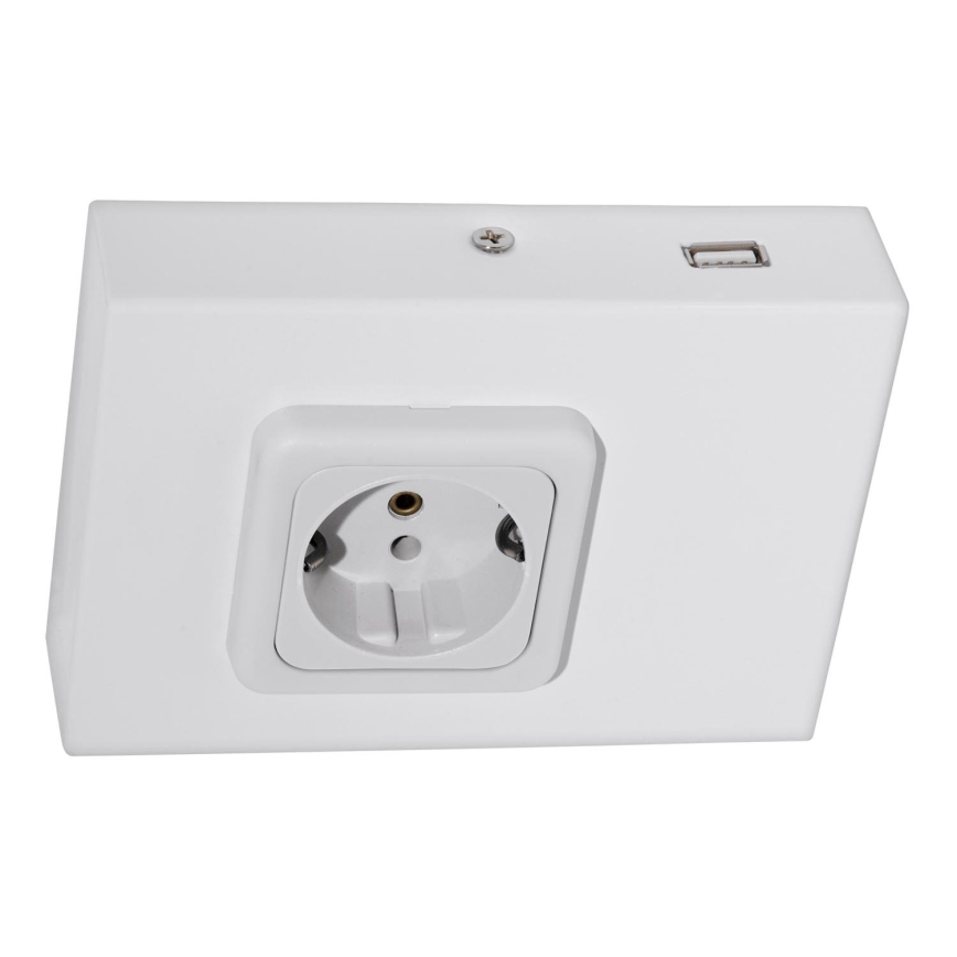 Eglo 94665 - Podelementna vtičnica SCHUKO z USB TAXANO