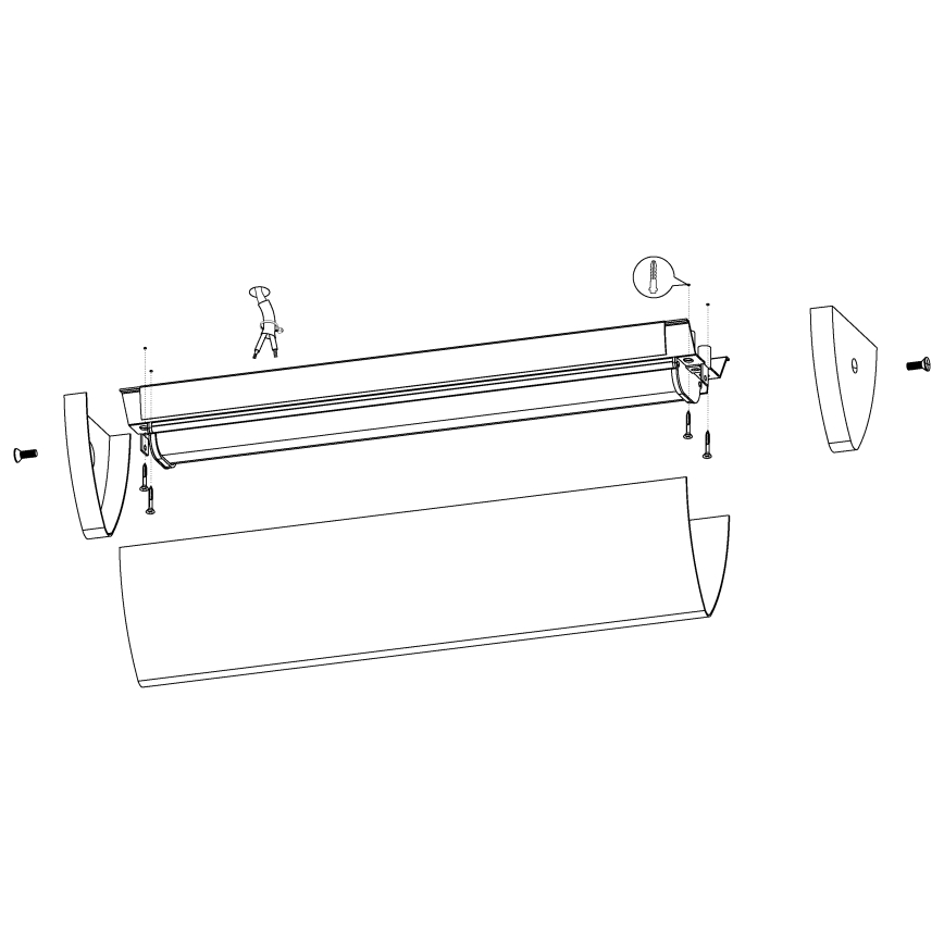 Eglo - LED kopalniško svetilo LED/16W/230V IP44