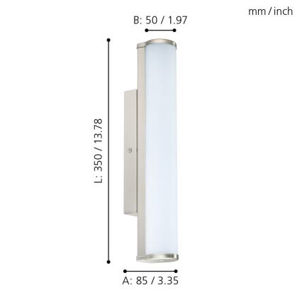 Eglo - LED Kopalniška svetilka 1xLED/8W/230V IP44