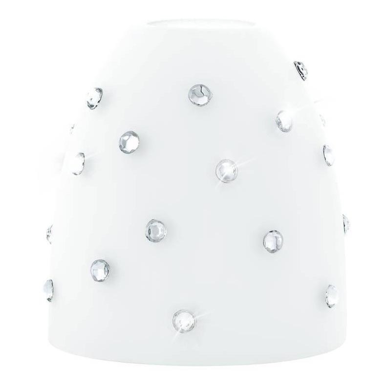 Eglo 94749 - Nadomestno steklo za lestenec, namizno svetilko, stropno svetilko in reflektor MY CHOICE pr. 9 cm bela/krom